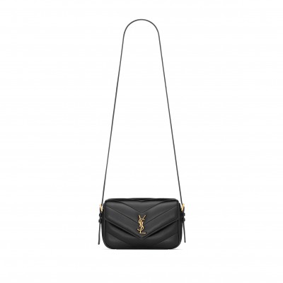 YSL LOULOU TOY CROSSBODY IN MATELASSÉ LAMBSKIN 873156AAEAX1000 (21*14*5cm)